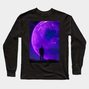 Man Looks at Planet Long Sleeve T-Shirt